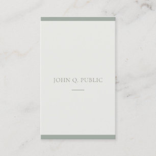 Trendig Minimalistisk Grönt för design Modern Co Visitkort