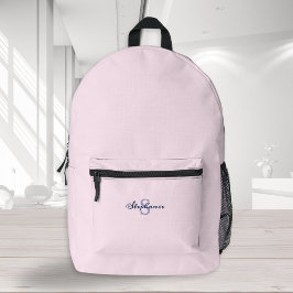 Trendig minimalistisk monogram pastellrosa