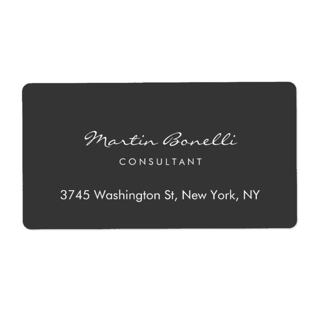 Trendig minimalistiskt Grått Färg Fraktsedel (Framsidan)