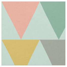 Trendig Mint Geometric Triangle Mönster Tyg