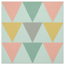 Trendig Mint Geometric Triangle Mönster Tyg