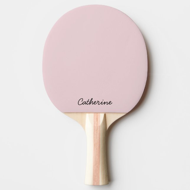 Trendig mjuk pastellrosa anpassad pingpongpaddle pingisracket (Framsidan)