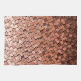 Trendig Mocha Mousse 3D Cube Kitchen Towel Kökshandduk