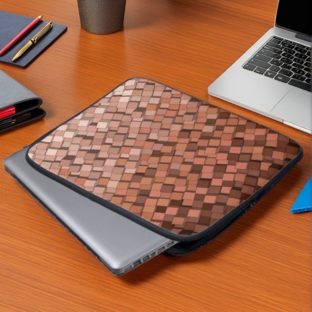 Trendig Mocha Mousse 3D Kub Mönster Laptopskydd (Skapare uppladdad)