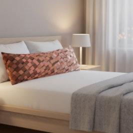 "Trendig Mocha Mousse Geometric 3D Cube Kroppskudde