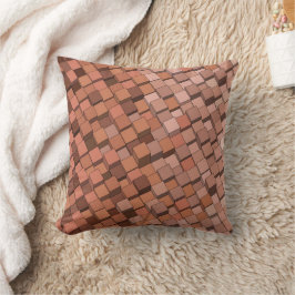 "Trendig Mocha Mousse Geometric 3D Cube Kudde