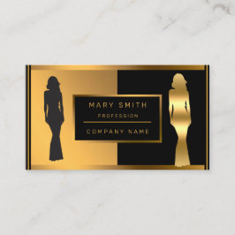 Trendig Mode lägger till din text för henne Visitkort