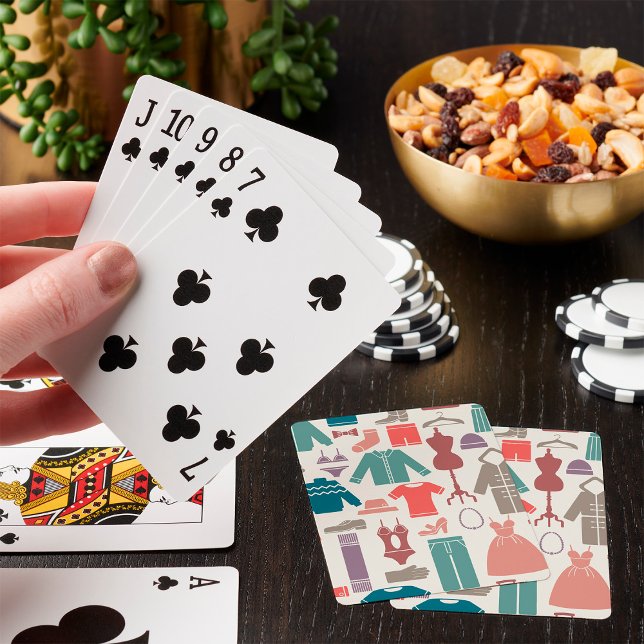 Trendig Mode Mönster Snyggt Clothing Graphic Casinokort (Skapare uppladdad)