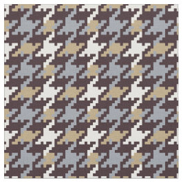 Trendig mode neutralt Houndstooth mönster Tyg