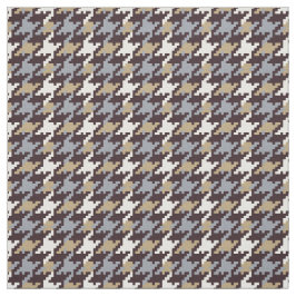 Trendig mode neutralt Houndstooth mönster Tyg