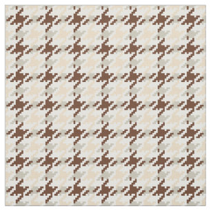 Trendig mode neutralt Houndstooth plaid mönster Tyg