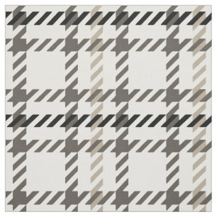 Trendig mode neutralt Houndstooth plaid mönster Tyg