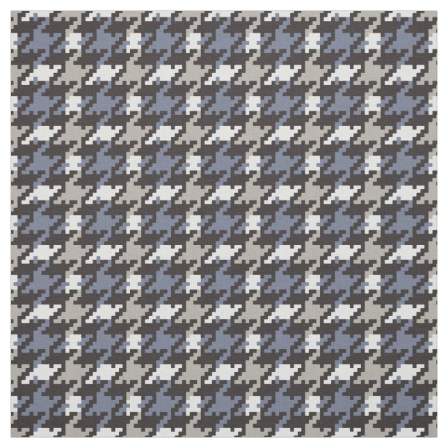 Trendig mode neutralt Houndstooth plaid mönster Tyg (Provkarta)
