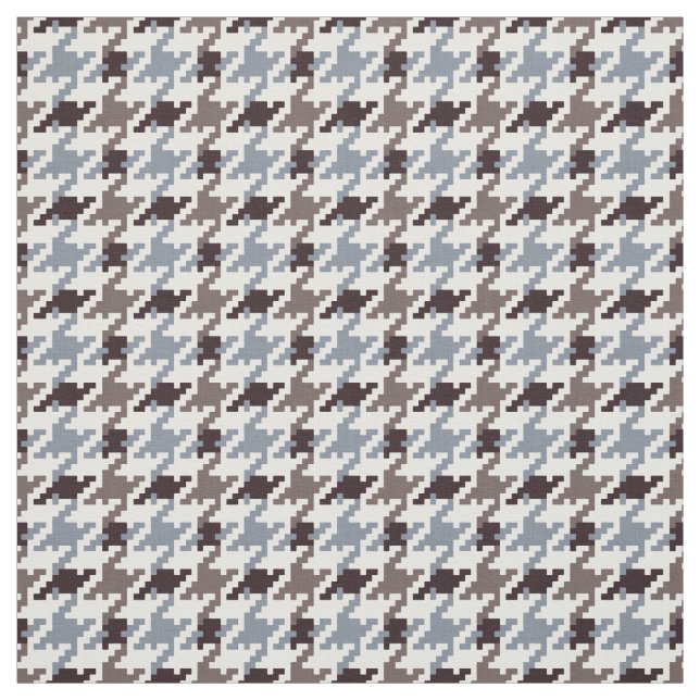Trendig mode neutralt Houndstooth plaid mönster Tyg (Provkarta)