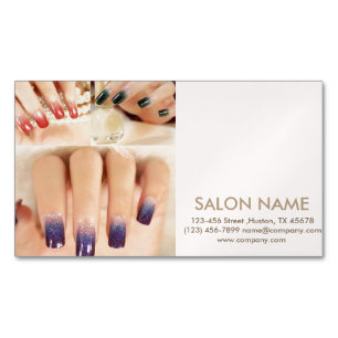 trendig mode skönhet SPA-nagelsalong Magnetiska Visitkort
