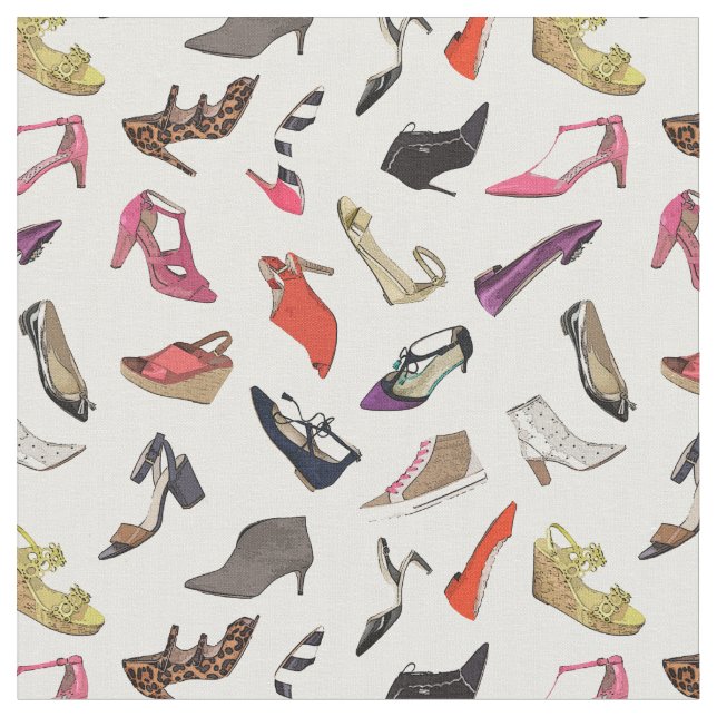 Trendig mode-skor tyg (Närbild)