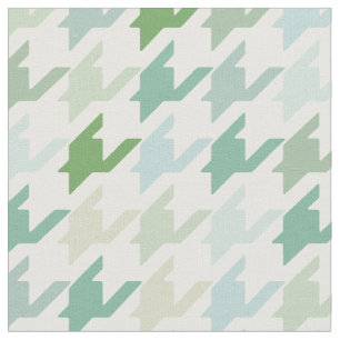Trendig mode-skuggor av grönt Houndstooth mönste Tyg