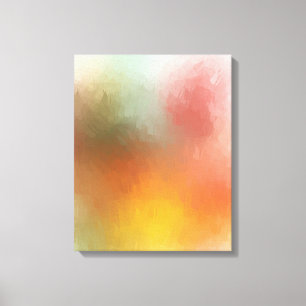 Trendig Modern Abstrakt Art Blue Red Gult Lila Canvastryck