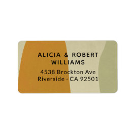 Trendig Modern Abstrakt - minimalistisk enkel Bröl Adressetikett