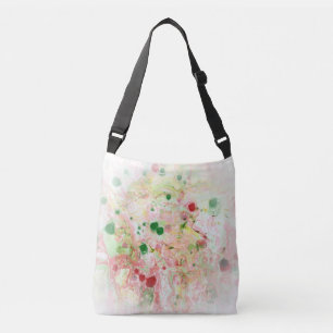 Trendig Modern Abstrakt Rosa Red Gult Grönt Axelväska
