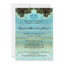 Trendig Modern Aqua Blue Crystal Sweet 16