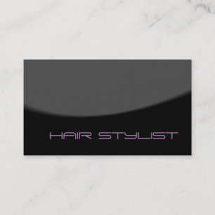 Trendig Modern Black Grått Färg Hair Stylist Visitkort