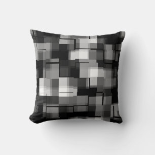 Trendig Modern Black White-Abstrakt Play Kudde
