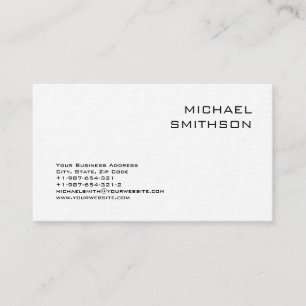 Trendig Modern Black White-Affärskort Visitkort