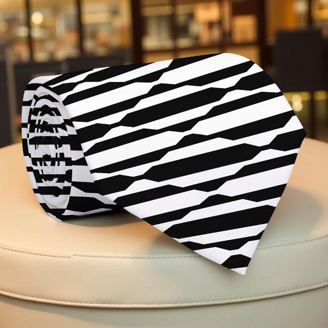 Trendig Modern Black & White Op Art Mönster Slips (Skapare uppladdad)