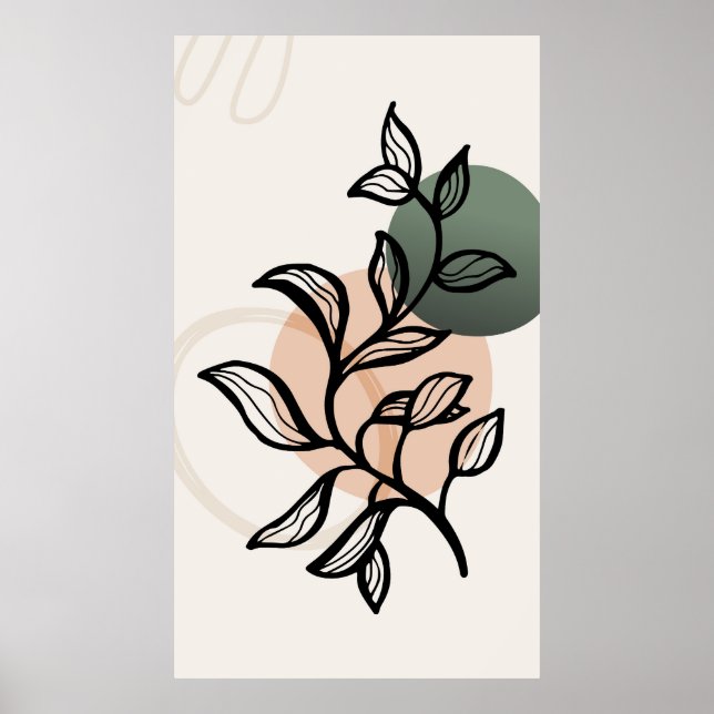 Trendig modern design poster (Framsidan)