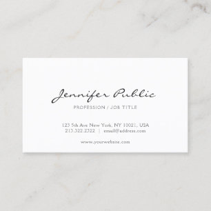 Trendig Modern Elegant Design Minimalistic Plain Visitkort