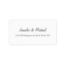 Trendig Modern Elegant enkel minimalistisk Bröllop Adressetikett