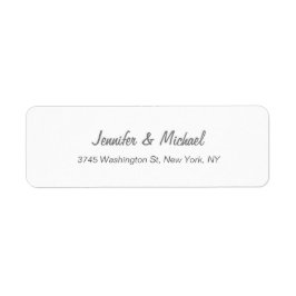 Trendig Modern Elegant enkel minimalistisk Bröllop Returadress Etikett