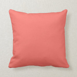 Trendig Modern Elegant Solid Coral-Rosa Kudde