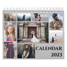 Trendig Modern Family Photo Collage 2023 Kalender