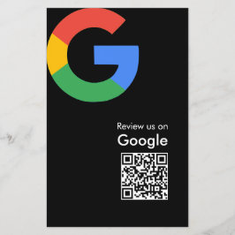 Trendig Modern Google Recensions QR-kod Flygblad