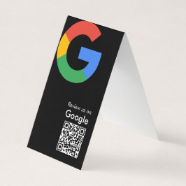 Trendig Modern Google Recensions QR-kod Visitkort