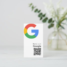 Trendig Modern Google Recensions QR-kod Visitkort