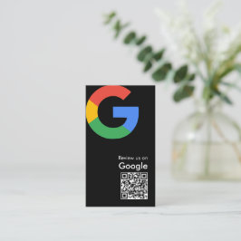 Trendig Modern Google Recensions QR-kod Visitkort