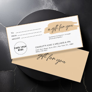 Trendig, modern, handskrift, logotyp, beige