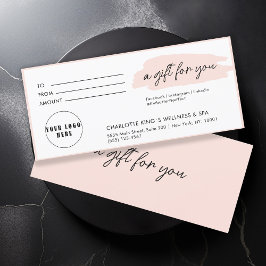 Trendig, modern, handskrift, logotyp, lätt rosa