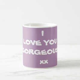 Trendig Modern I KÄRLEK DU GORGEOUS XX Cute Kaffemugg