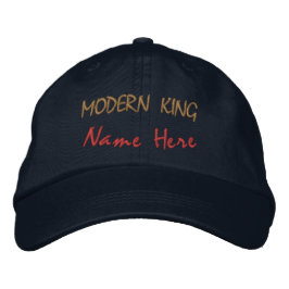 Trendig Modern KUNG Namn-Hatt Statement Cool Broderad Keps