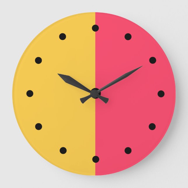 Trendig Modern låsning för akrylvägg i köket Stor Klocka (Framsida)