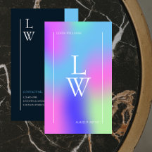 Trendig Modern Makeup Artist Colorful Gradient