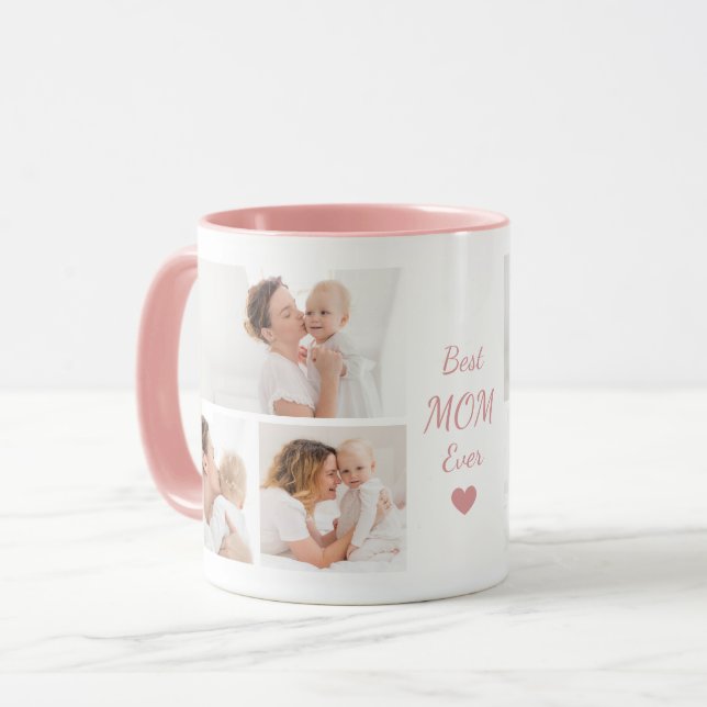 Trendig Modern Mamma Bästa Mamma Någonsin Minnesgå Mugg (Framsida vänster)