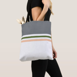 Trendig Modern minimalIstiska ränder randig Tygkasse