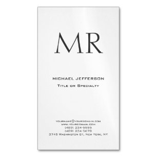 Trendig Modern Monogram Enkel Minimalistisk Magnetiska Visitkort