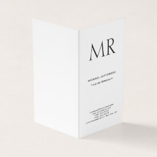 Trendig Modern Monogram Enkel Minimalistisk Visitkort