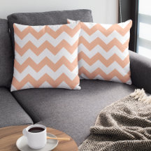 Trendig Modern Pastel Peach Chevron